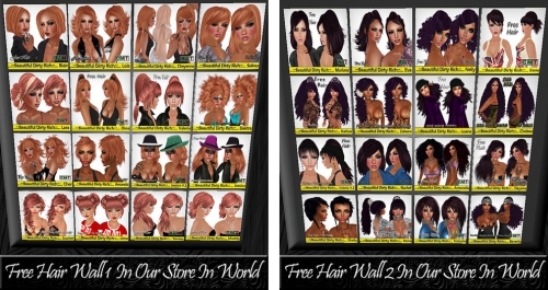 32 Free Hairstyles in Second Life